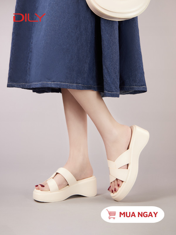 Dép bánh mì quai chéo siêu xinh AA0429 - DILY