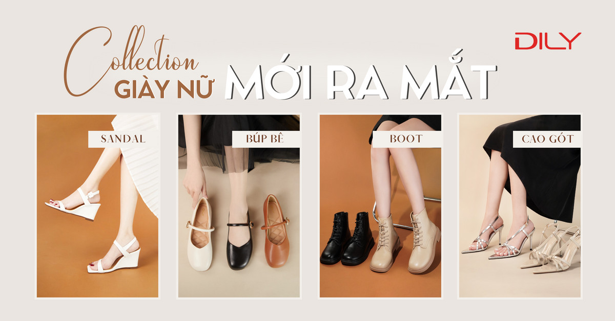 7 mẫu giày nữ dẫn đầu xu hướng với BST Thu Đông 2023 tại DILY