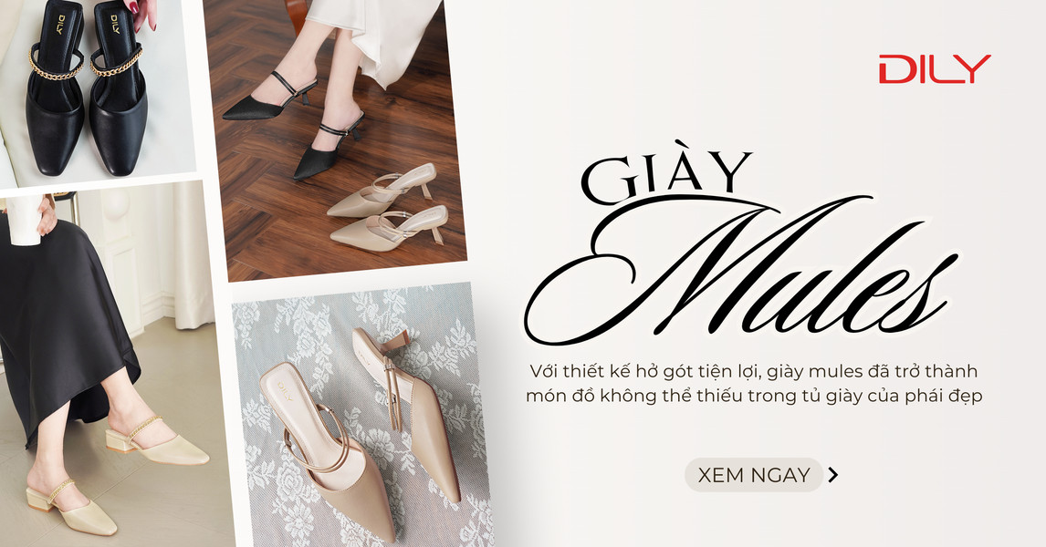 Giày Mules - Item nhất định phải có trong tủ giày
