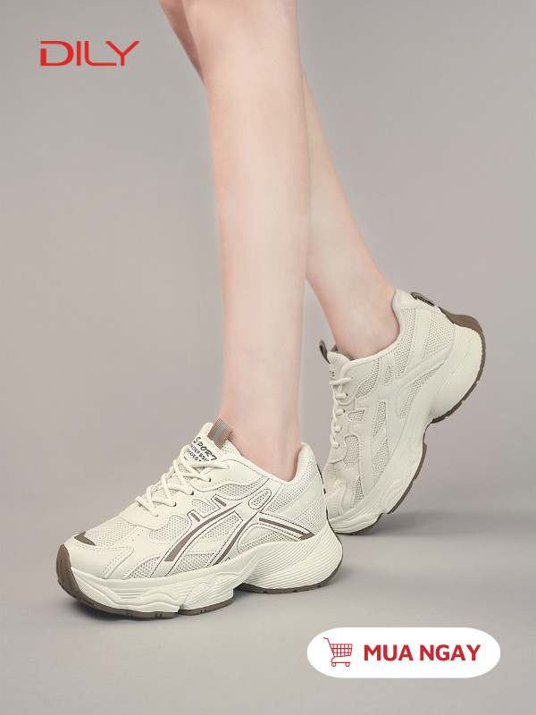 Giày sneaker đế chunky năng động, phối màu cá tính AG0137 - DILY