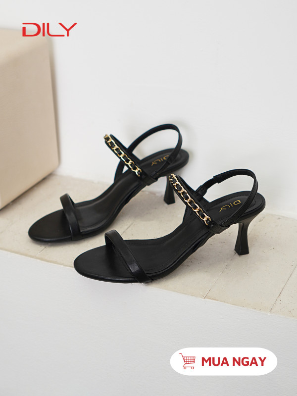 Sandal quai mảnh phối xích thời thượng DL0519 - DILY