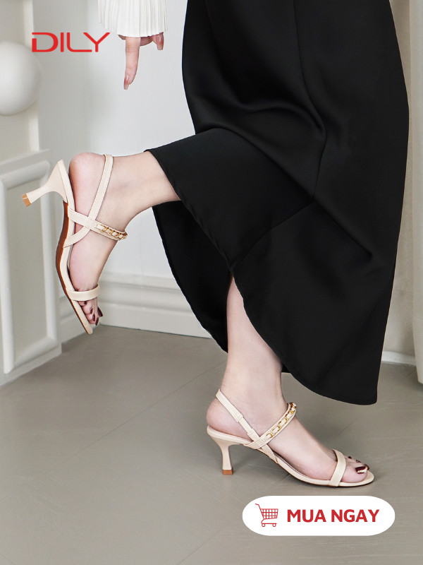 Sandal quai mảnh phối xích thời thượng DL0519 - DILY