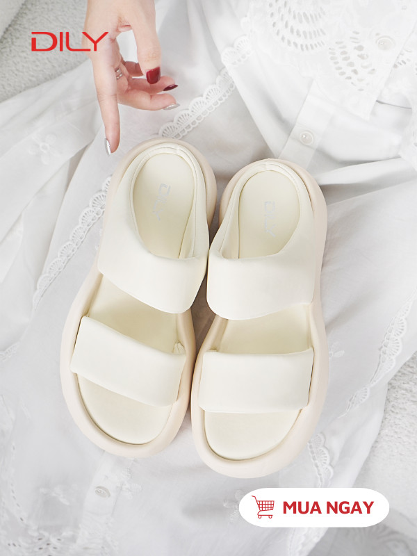 Dép bánh mì quai ngang siêu êm, đế chống trơn trượt AG0161 - DILY