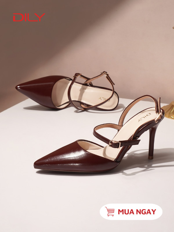 Slingback cao gót quai mảnh thanh lịch DL0516 - DILY