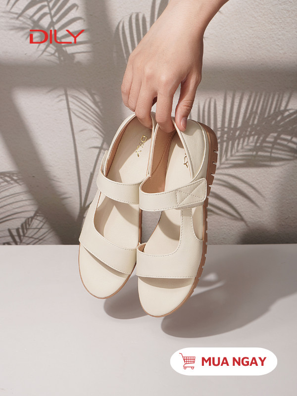 Sandal đế thấp thoải mái, thiết kế bít hậu trẻ trung AA0496 - DILY
