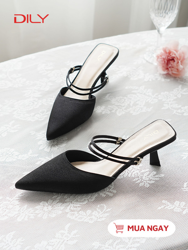 Guốc sục mũi nhọn quai mảnh thanh lịch DL0556 - DILY
