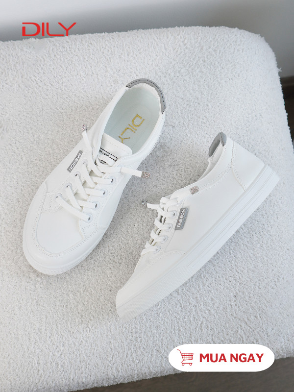 Giày sneaker đế thấp thiết kế không buộc dây tiện dụng AG0001 - DILY