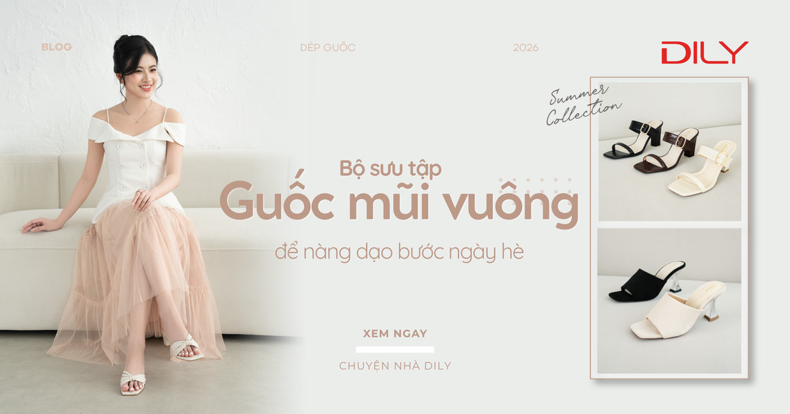5 mẫu guốc mũi vuông thời trang để nàng dạo bước ngày hè