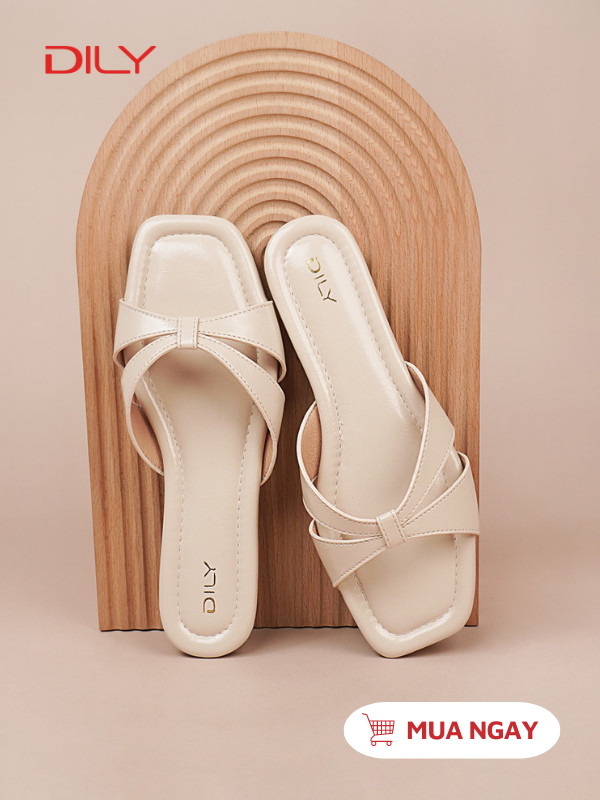Dép bệt quai chéo trẻ trung, thanh lịch AA0508 - DILY