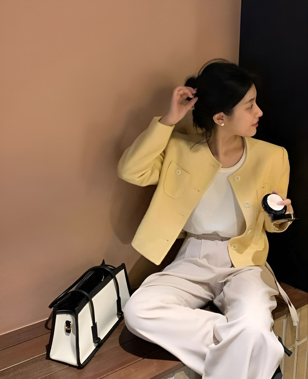 Mix đồ với quần ống suông cho nàng công sở yêu style Hàn Quốc