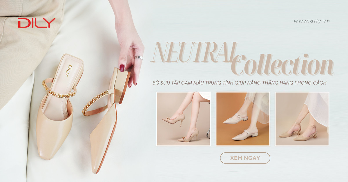 Nắm trọn phong cách thanh lịch cùng BST giày màu kem DILY