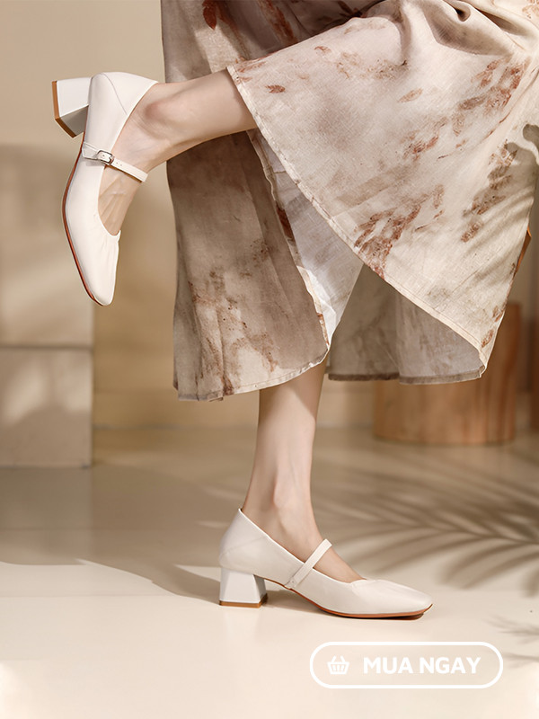 Giày búp bê cao gót AA0378 - DILY