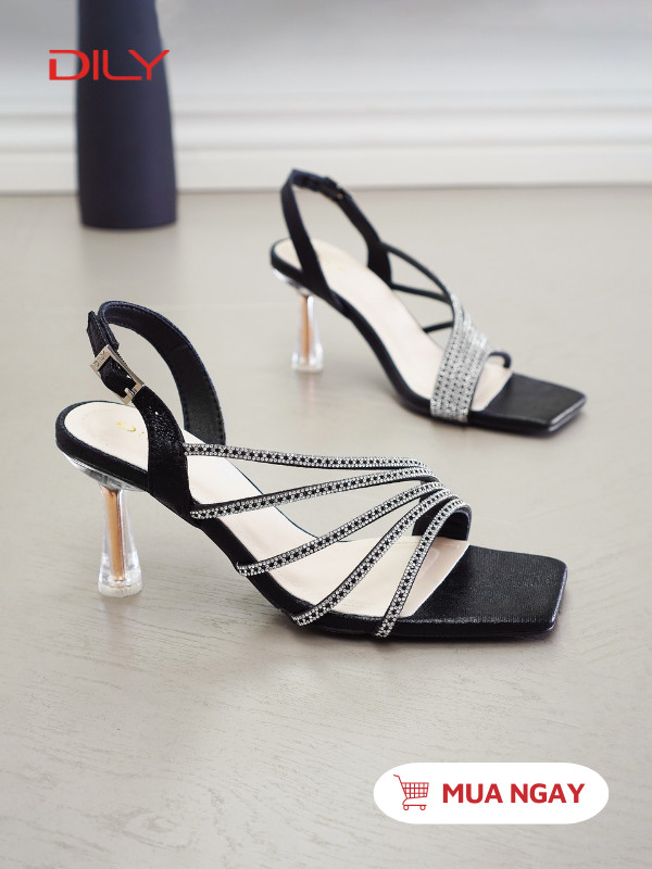 Giày sandal đi tiệc quai đính đá thời thượng DL0533 - DILY