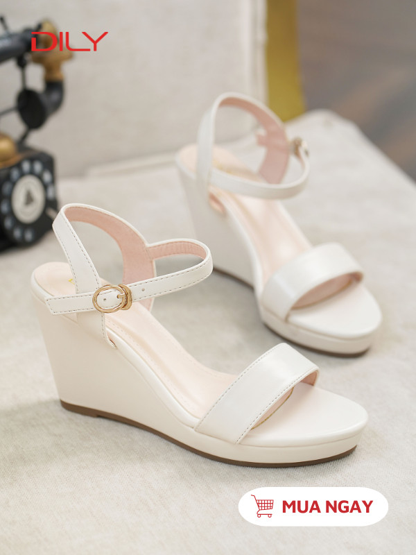 Sandal đế xuồng quai ngang thanh lịch AA0425 - DILY