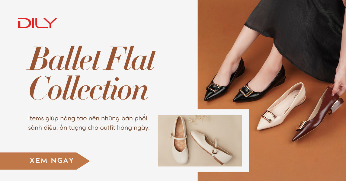 Điểm danh 6 mẫu giày búp bê đẹp, êm chân mà nàng nên kết thân