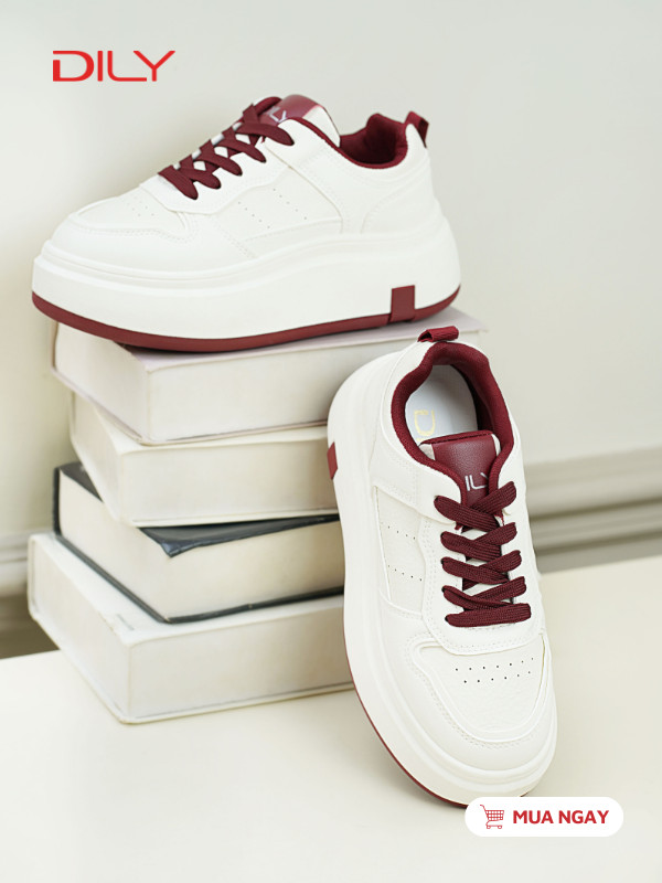 Giày sneaker phối màu trẻ trung, đế cao 6cm tôn dáng AG0190 - DILY