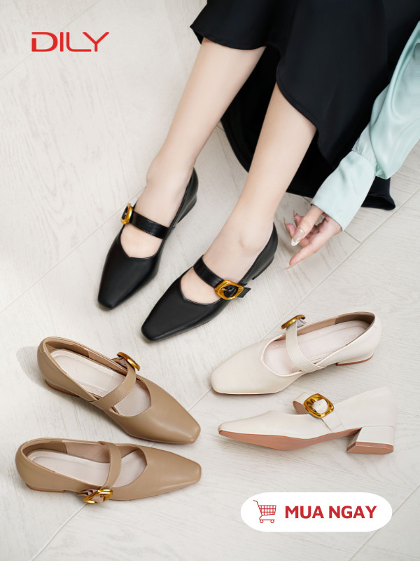 Giày đi làm gót cao 3cm tiện dụng DL0562 - DILY