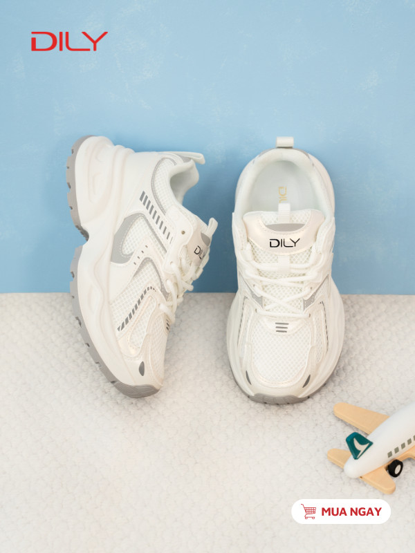 Giày sneaker đế chống trượt cao 6cm, thiết kế phối màu nổi bật AG0181 - DILY