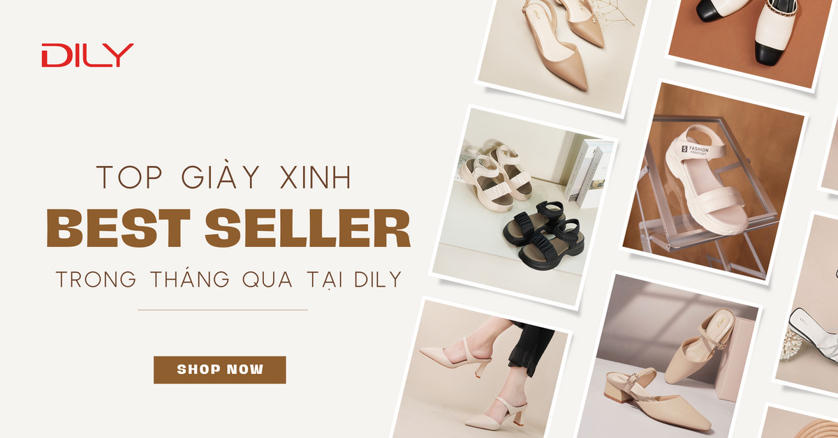 TOP 9 mẫu giày dép nữ bán chạy nhất tại DILY trong tháng qua