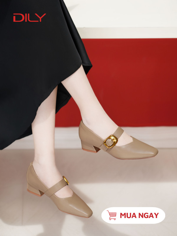 Giày đi làm gót cao 3cm tiện dụng DL0562 - DILY