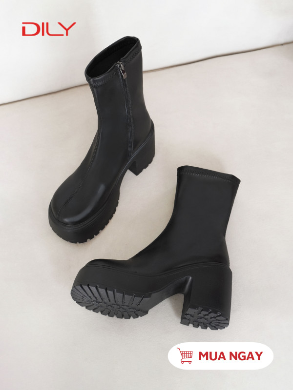 Boot cổ thấp thời thượng, đế cao tôn dáng AG0167 - DILY