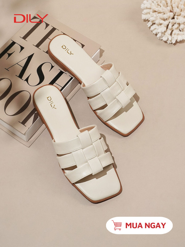 Dép bệt quai đan bản lớn tôn chân AA0487 - DILY