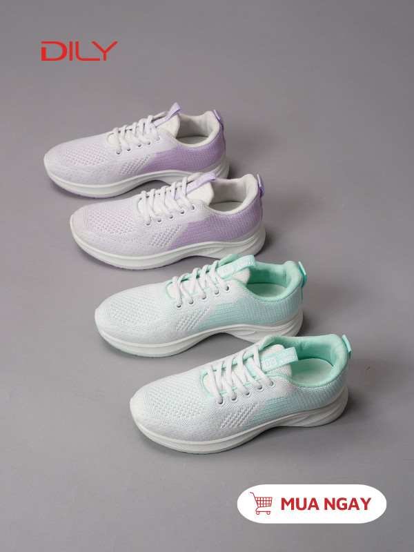 Giày sneaker vải, đế cao su êm chân AG0040 - DILY