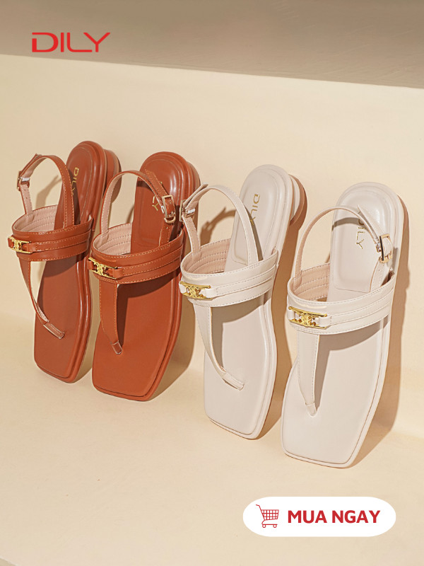 Giày xăng đan thiết kế xỏ ngón cổ điển DL0517 - DILY