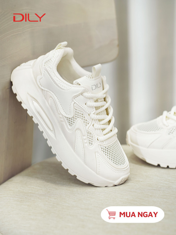 Sneaker đế độn chất vải thoáng khí cực êm AG0165 - DILY