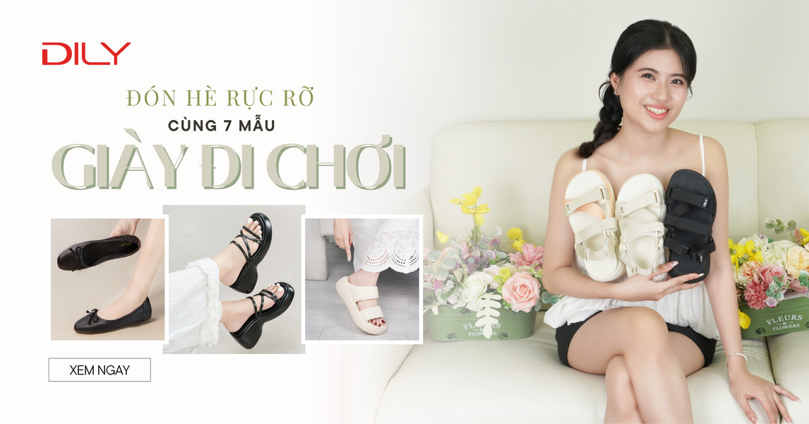 Giày đi chơi xinh xắn –  lựa chọn để nàng đón Hè rực rỡ