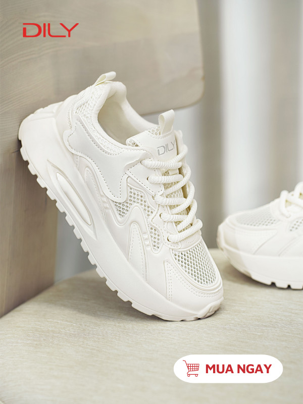 Giày sneaker nữ thiết kế trẻ trung, đế cao tôn dáng AG0165 - DILY
