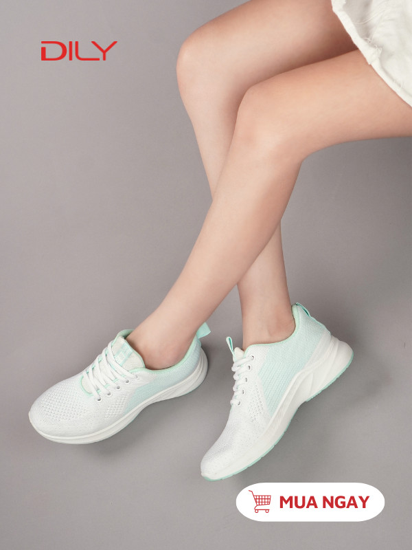 Giày thể thao nữ bằng vải thoáng khí, siêu êm AG0040 - DILY