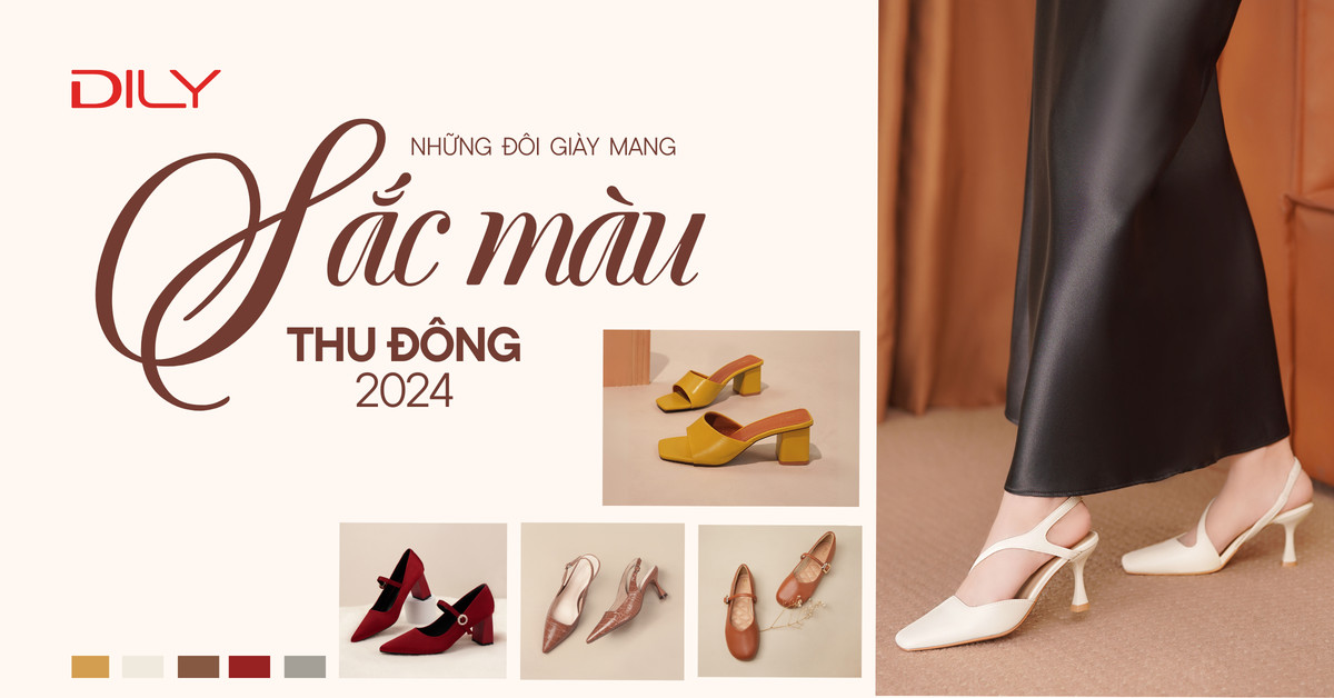 Giày mùa Thu Đông 2024: Những sắc màu dẫn đầu xu hướng