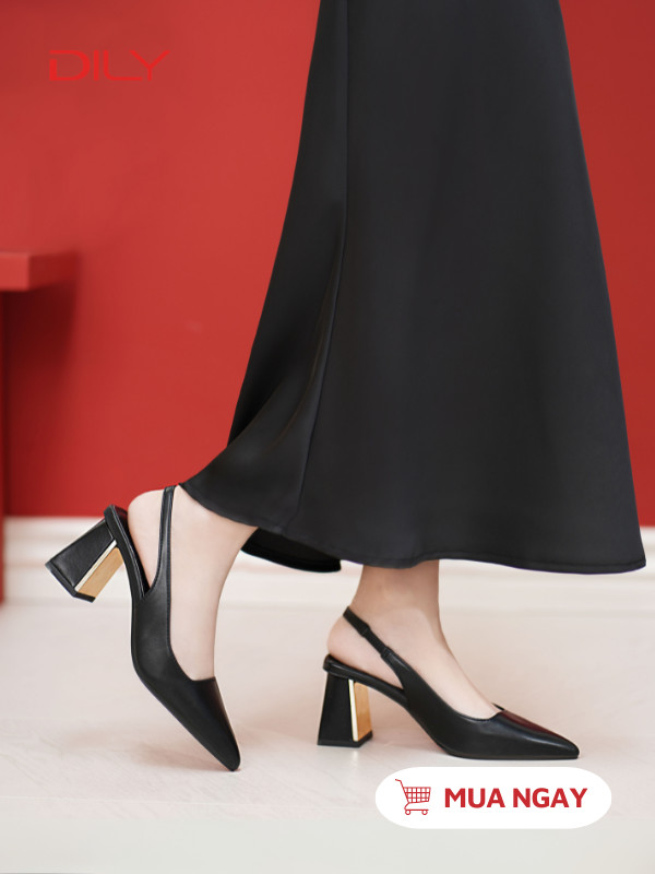 Giày slingback mũi nhọn thanh lịch AA0375 - DILY
