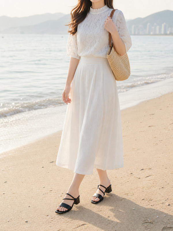 Outfit dạo biển thanh lịch