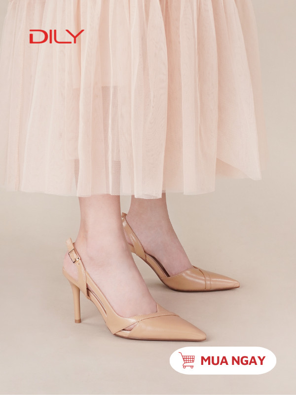 Giày slingback thiết kế cut-out thời thượng AA0478 - DILY