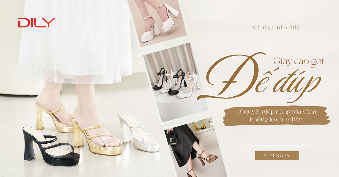 Cao gót đế đúp - Bí kíp giúp nàng tỏa sáng mà không lo đau chân