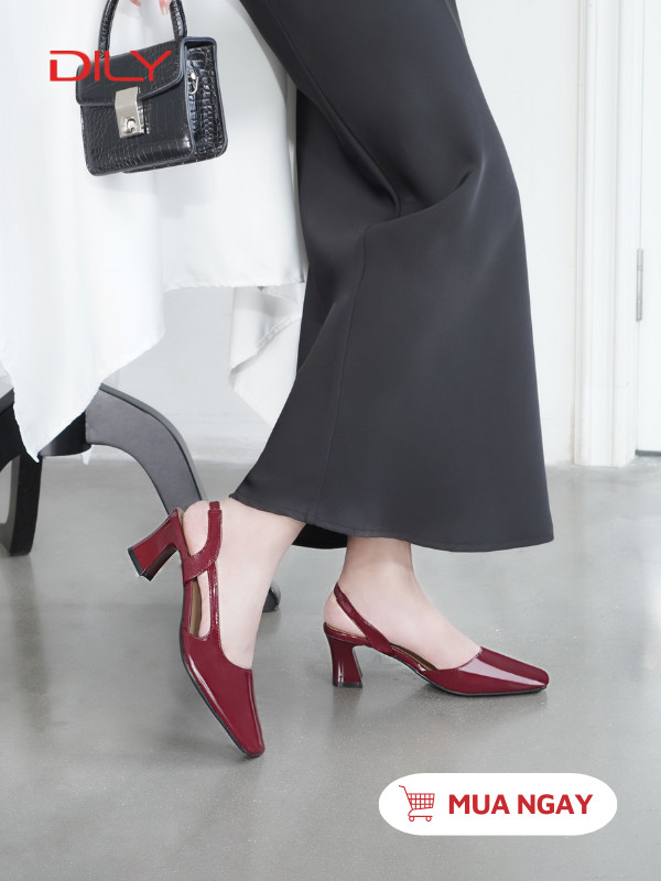 Giày cao gót slingback thiết kế cut-out thời thượng DL0544 - DILY