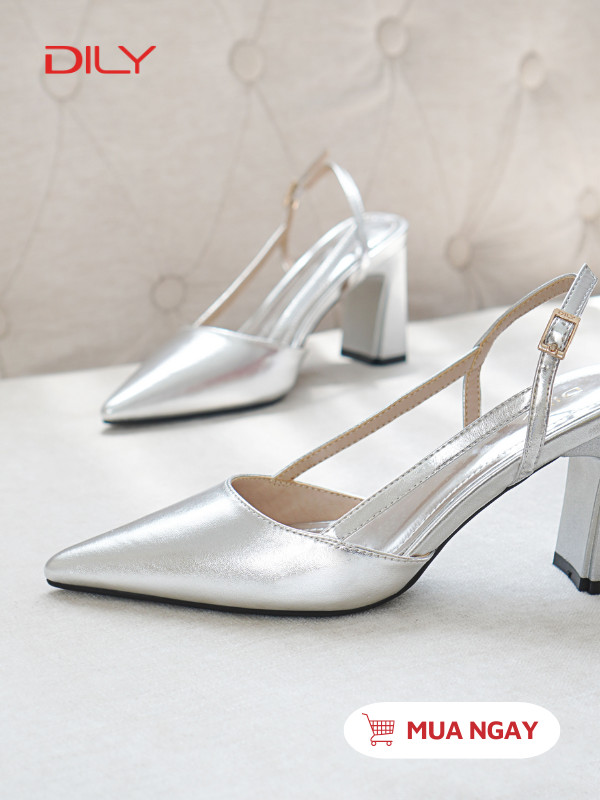 Giày cao gót mũi nhọn tôn chân sang trọng DL0551 - DILY