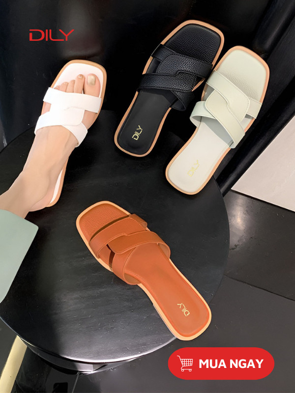 Dép bệt quai chéo xinh xắn, tiện lợi AA0408 - DILY