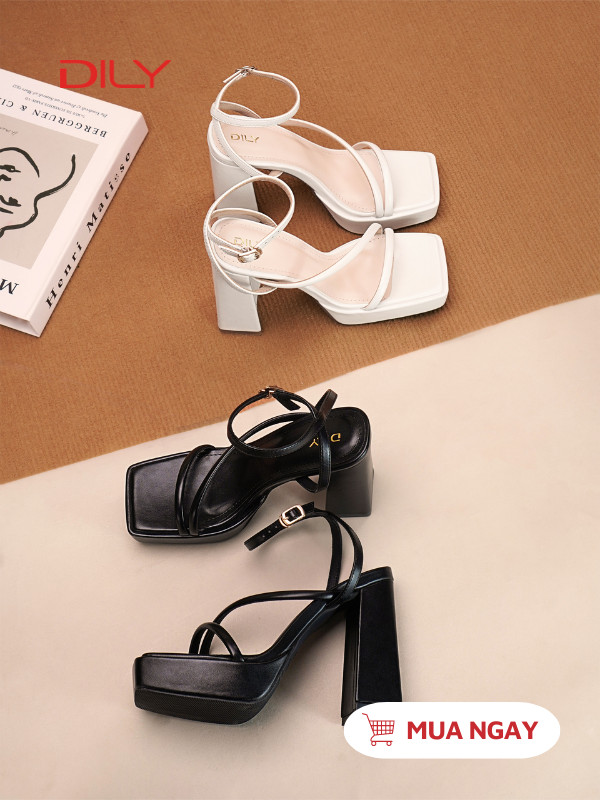 Sandal cao gót quai mảnh thanh lịch AA0474 - DILY