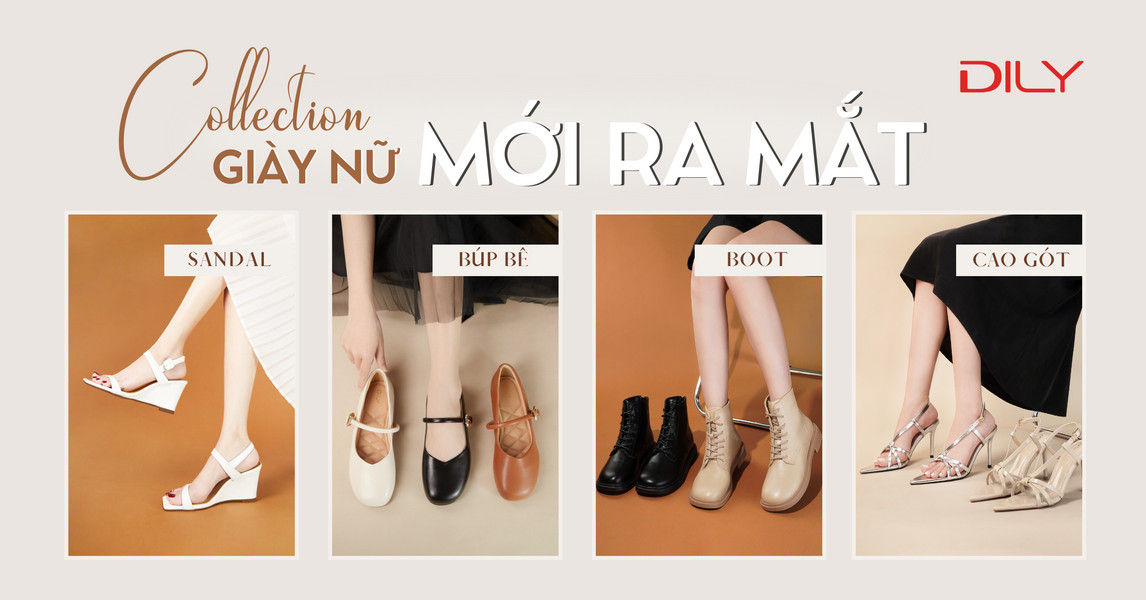7 mẫu giày nữ dẫn đầu xu hướng với BST Thu Đông 2023 tại DILY
