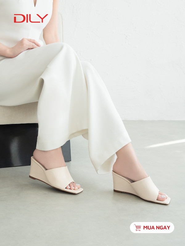 Dép guốc đế xuồng quai bản lớn tôn chân DL0537 - DILY