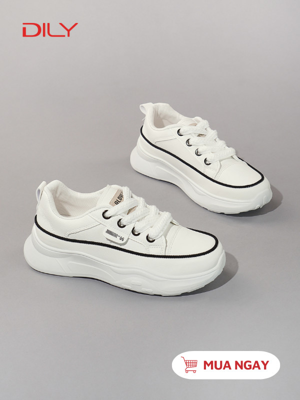 Giày sneaker nữ thiết kế tối giản, đế cao tôn dáng AG0140 - DILY