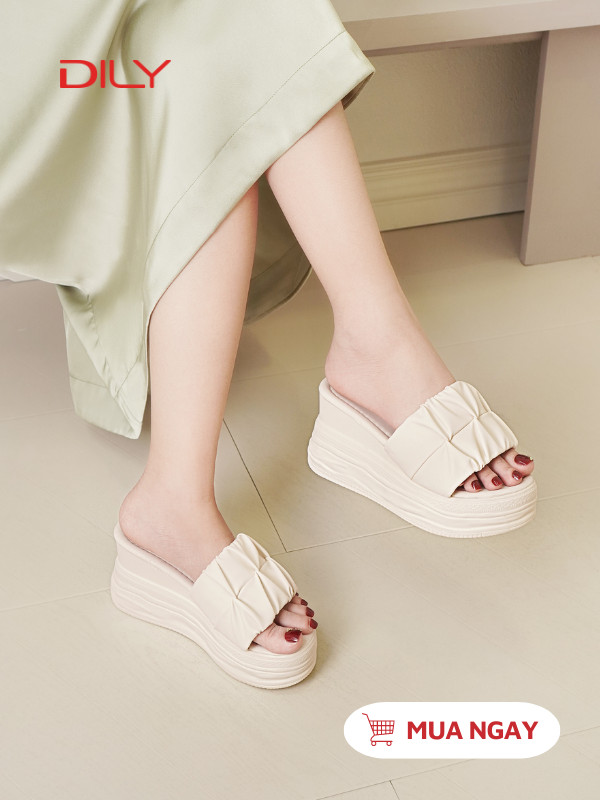 Dép đế xuồng tôn dáng, quai nhún trẻ trung AG0159 - DILY