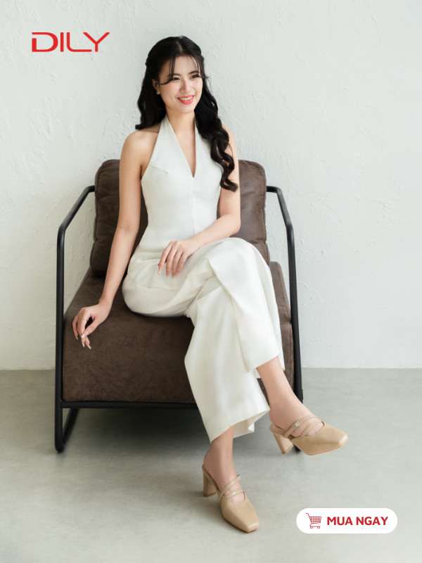 Guốc sục mũi vuông quai mảnh thanh lịch DL0634 - DILY