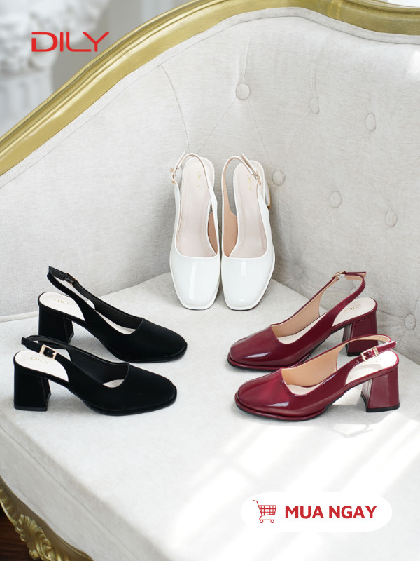 Giày slingback cao gót thời thượng DL0560 - DILY
