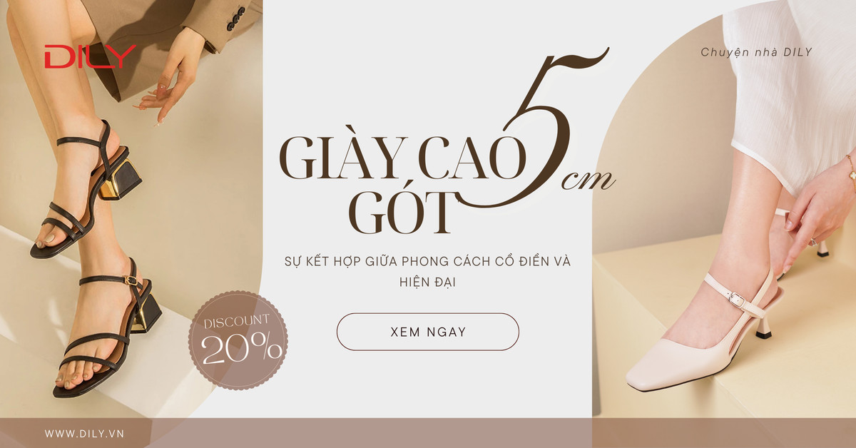  Giày cao gót 5cm - tự tin sải bước, tôn dáng hoàn hảo