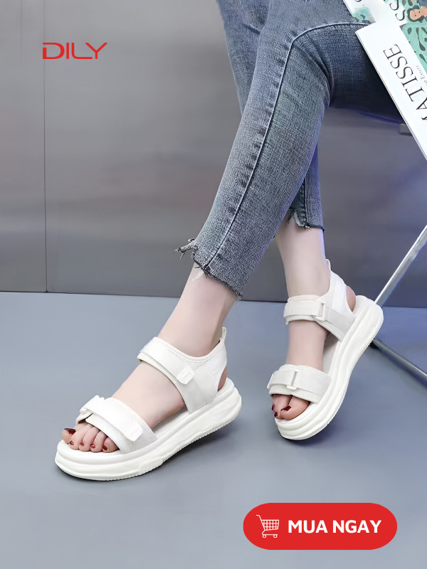 Dép quai hậu nữ quai ngang basic AG0085 - DILY