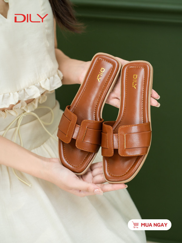 Dép bệt quai ngang cách điệu thoải mái DL0614 - DILY